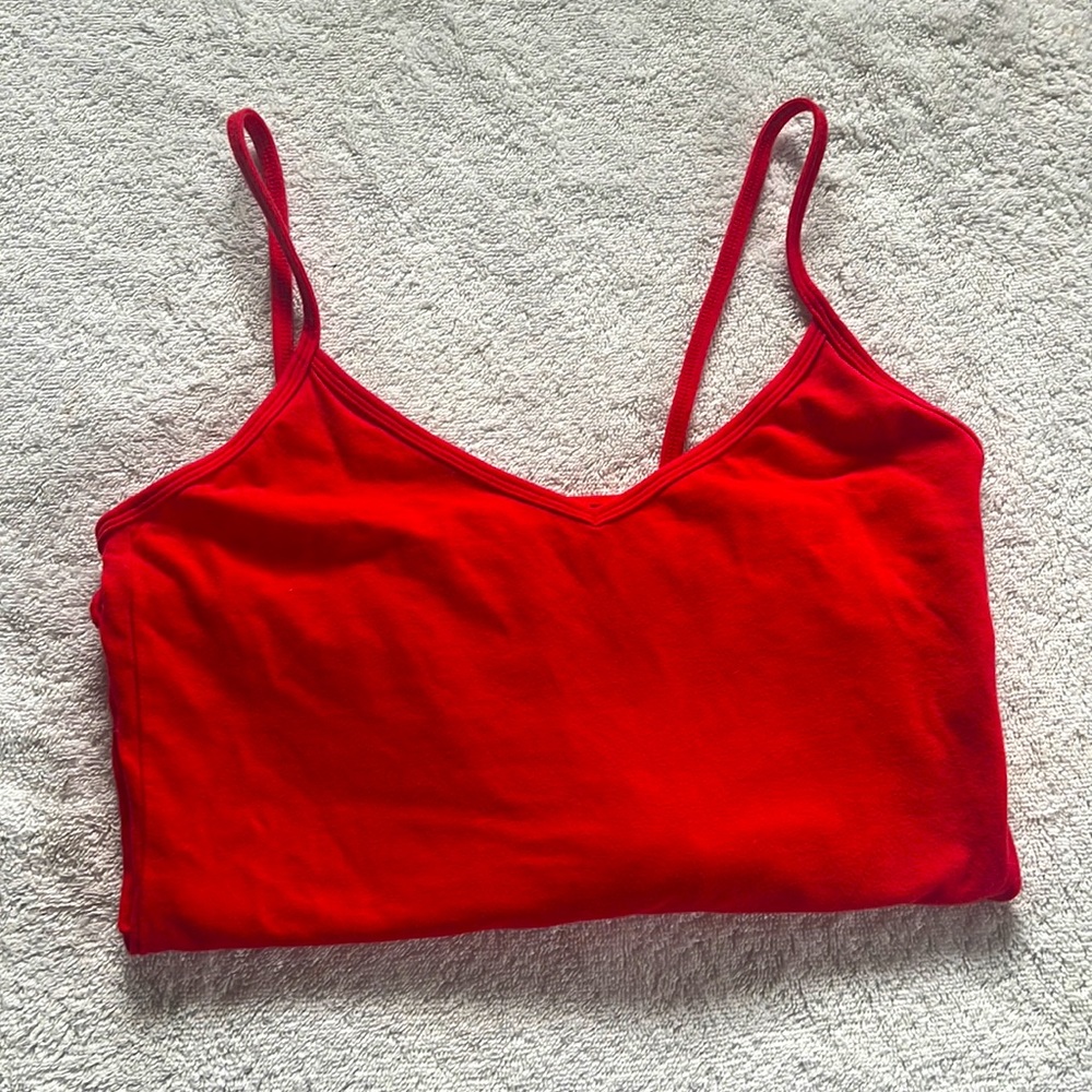 PacSun Basics Red Scoop Bodysuit